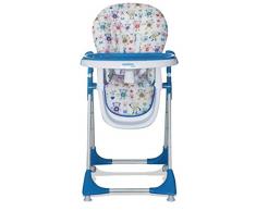 Chaise haute pliante Baby Fox Monkeys Bleu