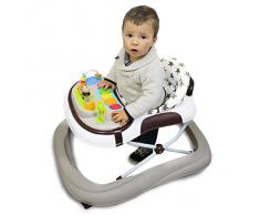 Monsieur Bébé ® Trotteur bébé évolutif musical, pliable et réglable en hauteur - Norme NF EN 1273