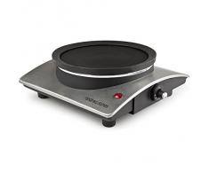 Andrew James - Premium Wok Électrique 1500W - Avec Grille De Tempura, Spatule En Bambou Et Plaque Électrique - 2 Ans Garantie
