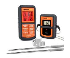 ThermoPro TP-08 Thermomètre de cuisson numérique 100 mètres à distance- Sonde double pour Barbecue/Griller/Four/Viande