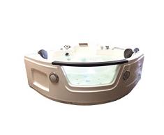 BAIGNOIRE MASSANTE ANGLE Model Tenerife 150 x 150 cm BALNEO BAIN TOURBILLON spa chromothérapie cascade
