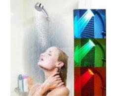 Pommeau de douche lumineux à LED indicateur de température