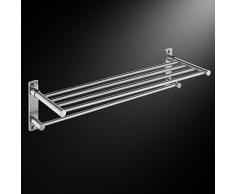 Serviette de bain galvanoplastique tournez rack porte-serviettes barre de serviette de bain en aluminium d'espace sèche-serviettes porte-serviettes chauffant sèche-serviettes