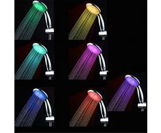 Bloomwin Pommeau de Douche Lumineux LED Douchette 7 Couleurs Changeantes