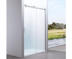 Porte De Douche Coulissante Paroi De Douche Pare-Douche Verre De Sécurité Vitrification Nano Teramo4 110X195