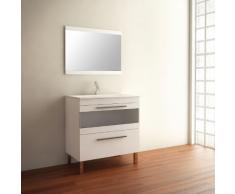 Mennza - Ensemble de salle de bain CALA meuble blanc 80 cm