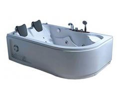 Baignoire jacuzzi d'angle 2 personnes nouvelle 170 x 115 cm intérieur 2 personnes nouvelle Bath Tub Whirlpool Pool Bade