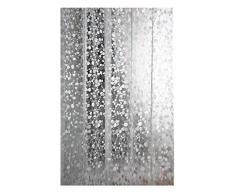 Moolecole rideaux de douche étanche moisissure douche transparent épais rideau Pebble Grain Rideau de douche Largeur 220cm Hauteur 180cm avec C en forme d'anneau