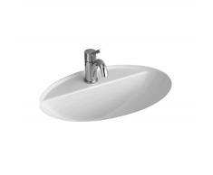 Villeroy & Boch 5161.60.r1 encastrable avec lavabo, 66 x 47 cm avec hahnl, 1 pièce, blanc alpin, 113541407