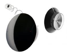 Balvi - Radio douche Ovni noir 3xAAA incl.