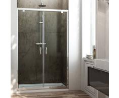 Porte Douche 120CM H185 transparent modèle Sintesi 2 Portillons