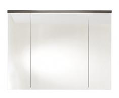 Trendteam ado50521 Meuble miroir salle de bain XXL fumée Argent, L x H x P 100 x 72 x 21,5 cm