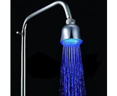 Pommeau de douche plafond lumineux à LED indicateur de température