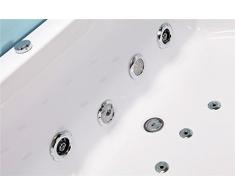 BAIGNOIRE BALNEO MASSANTE - ANGLE HAUTE - BAIN TOURBILLON - JACUZZI m PRIVILEGE WHIRLPOOL JACUZZI 2 PERSONNES CHROMOTHERAPIE 180 x 90