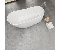 Baignoire ilot ovale 180 cm en acrylique - Dalia