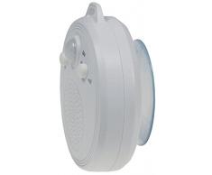Radio de douche avec capteur PIR et ventouse, fonctionnement sur batterie