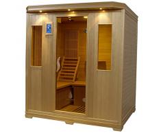 SAUNA INFRAROUGE CARBONE NAOS 4 HEMLOCK 4 personnes