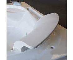 Baignoire balneo Ouest-balnéo baignoire angle 160cm x 160cm x 62cm (1 LEDs 7 couleurs, 22 jets massants, blanche, grande taille, rechauffeur, ozonateur, double cascade, toute options) spa jacuzzi grande baignoire à bulle certification TUV allemande