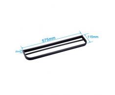 Auralum® Étagère de Salle de Bain Double Barre Porte-serviette Mural Vieux Cuivre Fixation au Mur Modèle 5