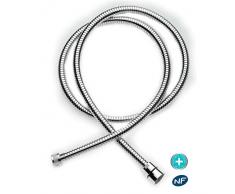 Flexible de douche antibactérien anti-torsion inox chromé double agrafage NF Longueur du flexible - 2,0 m