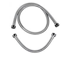 Wirquin 60719566 Flexible de douche haute résistance 1 m avec 30 cm pour colonne