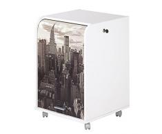 Caisson mobile à rideau - ORGA 70 - New-York / Buildings - Blanc