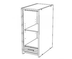 Simmob - Caisson de Rangement Blanc à Rideau - Coloris - Blanc