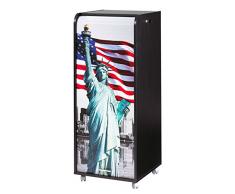 Caisson mobile à rideau - ORGA 110 - New-York - Statue de la Liberté - Noir