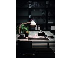 BRANDO 6: Parure de bureau 6 pièces en cuir, couleur Brun Foncé, set de bureau complet, bureau secrétaire, base Antidèrapant, Made in Italy