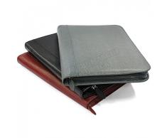 Conférencier porte document A5 cuir Bleu Fabrication Luxe Française