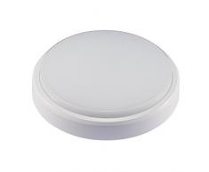 AETHLUX® 8W LED Ronde Plafonniers IP54 Eclairage de salle de bain Résistant à l'humidité Eclairage de plafond d'économie d'énergie Résistant à la Corrosion Plafonnier Lumière Blanc Naturel(4000-4500K)