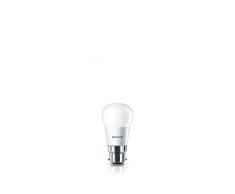 Philips 8718696525791 à baïonnette B22 4 W Ampoule LED Mini Globe Frost Lot de 4 Blanc chaud