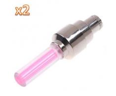TOOGOO(R) 2 PCS LED rouge Tube au neon/feux/decor lampe LED de roues du velo pour le bicyclette