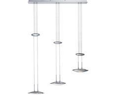 Globo 68018-3 suspension 3 lampes led à  hauteur réglable chromé 30 w