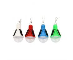 Xanlite SO206 Mini Lanterne Solaire 4 LED Blanches Aléatoire Blanc/Rouge/Vert/Bleu