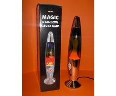 Lampe lava Rainbow Silver