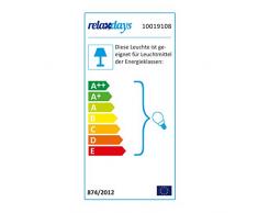 Relaxdays Luminaire suspension GLOCCA lampe de plafond avec 3 ampoules H x l x P 134 x 24 x 24 cm hauteur réglable abat-jour en forme de cloche en métal noir
