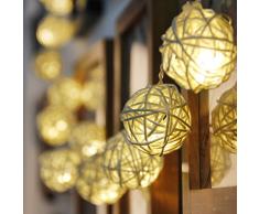 83inch Guirlande Lumineuse 20-LED à Piles Forme de Boule Lampe Décoration