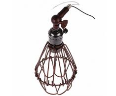 rétro vintage, vintage cage mur chandelier, cage lampe murale industrielle moderne, edison, lampe rustique cage, paroi de cuivre lumières avec e27 pac type