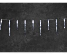 Konstsmide 2746-202 Rideau Lumineux 16 Stalactites + 24 LED + Câble Blanc 24 V