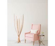 Lampadaire, style moderne, naturel, contemporain, armature en bois, pour salon ou chambre 1 ampoule incl. 1 x 15W E27 230 V