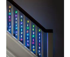 Rideau Lumineux Intérieur de 64 Etoiles LED de Couleur Changeante par Lights4fun