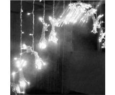 iDream – 1000 LEDs Guirlande Rideau lumineux 10m * 3m de 8 modes differents – pour la decoration intérieur / extérieur comme hotel marriage cérémonie soirée fête etc. - IP44, pour utilisation intérieur seulement (Blanc)