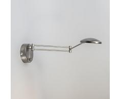 QAZQA Moderne Applique murale LED Trento bras acier avec variateur, Metal, Rond, Oblongue / LED inclues Module Max. 1 x 5 Watt A++