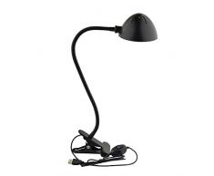 Eplze LED Bureau Lampe Dimmable Agrafe Sur Livre En train de lire Lumière - Noir