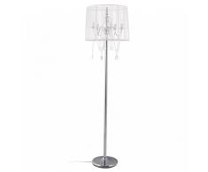 Kokoon FL00020WH Lampe de Sol Design Lounge Blanc en Tissu