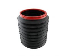 Seau à 4L d'eau portable pliable en plastique noir