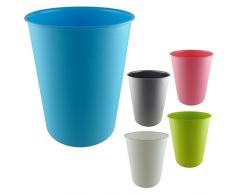 Poubelle - Bac à déchets en plastique de la poussière d'extérieur unités, rose, Unit�