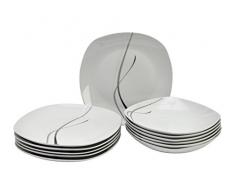 Silver night service de table 12 pièces pour 6 personnes