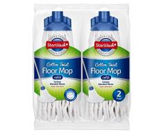 2 têtes de balai serpillère de coton super absorbant